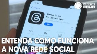 Threads entenda o que é e como funciona a nova rede social [upl. by Tesler]