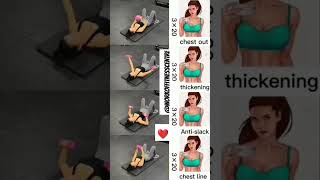 Chest and breast exercises for women fitness motivation homeworkout [upl. by Aivlys64]