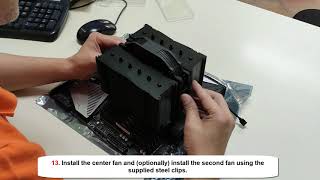 How to install NHD15 CPU Cooler on AMD AM4 CPU [upl. by Notsreik65]