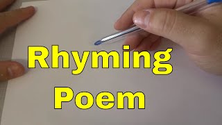 How To Write A Poem That RhymesTutorial [upl. by Neimad]