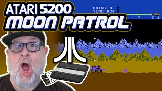 Playing MOON PATROL on ATARI 5200  Retro Bliss Live Stream [upl. by Soirtimid]