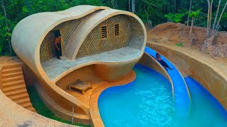 building luxury dream house and beautiful pool summer holiday in Jungle PrimitiveSurvivalTool [upl. by Fischer]