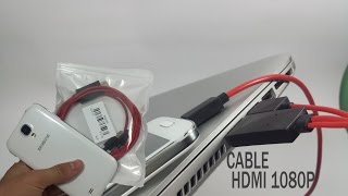 Adaptador HDMI para Galaxy S4 S5 Note 3 [upl. by Ayotaj104]