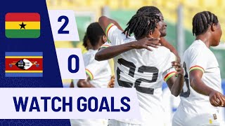 GHANA VS ESWATINI2081U20 WORLD CUP QUALIFIERSGOALSampHIGHLIGHTS [upl. by Nob]