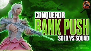 DAY 1  CONQUEROR PUSH  SOLO VS SQUAD  ROAD TO 70K SUBS [upl. by Einittirb285]