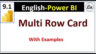 Multi Row Card Power BI [upl. by Aruabea429]