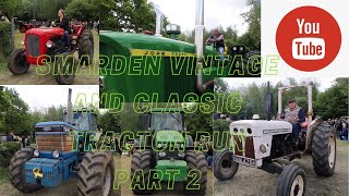 Smarden Vintage and classic tractor run part 2 [upl. by Gerdi]