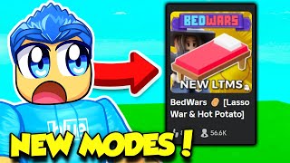 The New LASSO WAR And HOT POTATO Modes In Bedwars Update ARE AMAZING [upl. by Adlih]