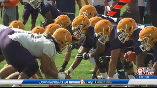 UTEP football opens fall camp [upl. by Nodnahs]