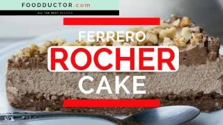 Ferrero Rocher Cake Recipe  FERRERO ROCHER DOUBLE CHOCOLATE NUTELA CAKE [upl. by Aketal53]