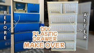 DIY PLASTIC DRAWER MAKEOVER  RUTHCHIE MAY [upl. by Elwaine749]