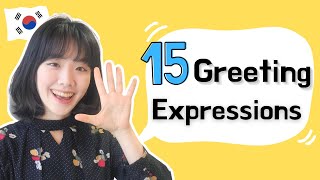 🤗Greeting Expressions  Essential for Korean Beginners [upl. by Adnilasor]