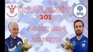 Íslandsmótið í 301  Einmenningur  Streymi 1 [upl. by Aisyram]