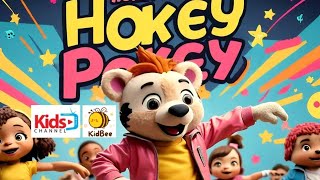 Funny Hokey Pokey Dance Song for Kids 💃 Fun and Easy Dance Moves  KidBee [upl. by Mcclain]