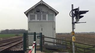 Roxton Sidings Level Crossing Lincs Saturday 07042018 [upl. by Bobina]