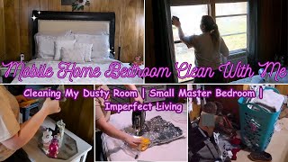 Mobile Home Bedroom Clean With Me  Cleaning My DUSTY Room  Small Master Bedroom  Imperfect Living [upl. by Albion919]