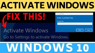 How to Activate Windows 10 [upl. by Regdirb]