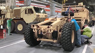 Inside Factory Building US Army Massive Armored Trucks [upl. by Ytisahc]