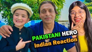 Indian Reaction On Shirazi Met Shoaib Akhtar 😍 Fastest Bowler in The World [upl. by Yalc]