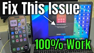 Fix iPhone Mirroring Not Working  iphone mirroring passcode required problem [upl. by Hazelton659]