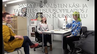 SASKY  IKATA  GRAAFINEN SUUNNITTELU Ammattialaesittely [upl. by Krein442]