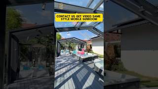 glasshouse sunroom balconycover glasshouse balconydecor cover gardenroom cover glassroof [upl. by Anayd]