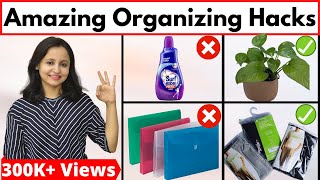 10 NO COST Home Organization Ideas  Zero Cost Home Hacks  Time amp Money Saving Tips  Urban Rasoi [upl. by Bruckner]