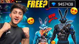 I GOT BLACK BUNNY BUNDLE FREE  5 BUNNY BUNDLE GIVEAWAY  GARENA FREE FIRE [upl. by Bone]