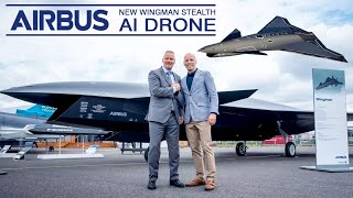 Airbus Shows New Wingman Stealth AI Drone Concept at ILA Berlin [upl. by Ainitsirhc820]