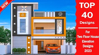 Top 40 Two Floor House Front Elevation Designs 2023  Double Floor House Front View Designs [upl. by Mcwilliams]