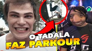 JEFINHO react a quot O TADALA ME ENSINOU PARKOUR  LEO STRONDA quot [upl. by Uta]