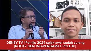 Rocky Gerung Prediksi Wapres Gibran Bakal Kalah Pamor Dari AHY Setelah Jokowi Lengser [upl. by Rotberg]