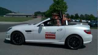 Mercedes SLK 55 AMG V8  Weekend Magazin Autotest [upl. by Nirac]