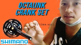 HOW TO REMOVE OCTALINK CRANK SET with 12mm NUT  PAANO MAGTANGGAL NG OCTALINK BB  ProjecTrebs [upl. by Rondi108]