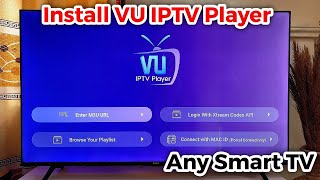 How to Install VU IPTV Player on Smart TV [upl. by Thordis]