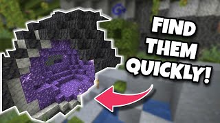 How amp where to find Amethyst Geode in Minecraft 118  Easiest and fastest ways Minecraft Tutorial [upl. by Cavill]