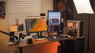 My COZY GamingStreaming Desk Setup  Budget Edition [upl. by Adiaroz]