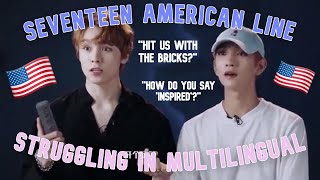 Vernon and Joshua struggling in multilingual SEVENTEEN [upl. by Sheley]