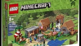 LEGO MINECRAFT  ДЕРЕВНЯ ЖИТЕЛЕЙ ■СБОРКА■ [upl. by Otrebmuh]