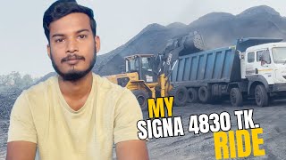 TATA 4830 ki power My first video  new tata signa 4830 TK ki powertruck truckdriver tata jcb [upl. by Eiliak]