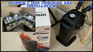 Unboxing of Dophin C1000 canister filter Audio Hindi with English subs [upl. by Ttebroc]