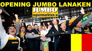 OPENING 3DE JUMBO IN LANAKEN BELGIE 1ste klant al om 7 uur aan de Deur [upl. by Sheree]