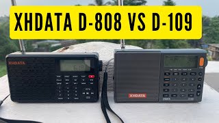 FM Reception Test on My XHDATA D808 vs D109 Radio akhilvlogpoint [upl. by Nancie]