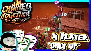 CHAINED TOGETHER AKA ONLY UP With Multiplayer THIS GAME BROKE ME  Chained Together Playthrough [upl. by Nomrej773]