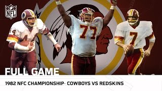 Cowboys vs Redskins 1982 NFC Championship  NFL Full Game [upl. by Eihtak318]