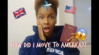 I MOVED TO AMERICA WITHOUT A GREEN CARD Moving Q amp A  Visa Time Living with strangers [upl. by Enaols]