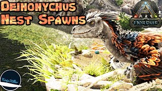 Where to find Deinonychus on Fjordur in Ark Survival Evolved [upl. by Auos]