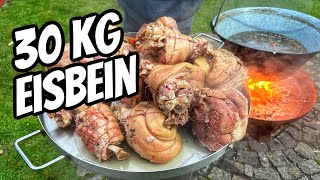 Eisbein aus dem Feuerkessel  das Geheimnis von RundK BBQ für perfekte Haxen [upl. by Ailefo108]