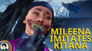 Mileena Imitates Kitana Intros Dialogue  Mortal Kombat 11 [upl. by Llertnod873]