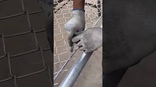 Assembly process of galvanized stainless steel wire mesh [upl. by Nnylkcaj]